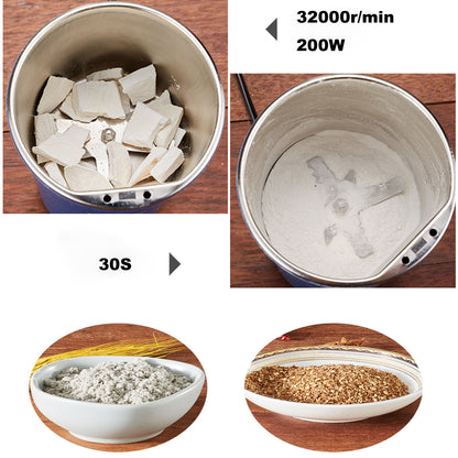 Moulin Électrique Multifonction - Lames en Acier Inoxydable - Pour Café, Épices et Graines