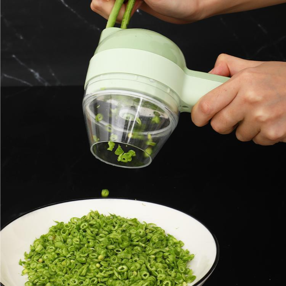 Coupe-Légumes Multifonction sans Fil – Broyeur d'Ail et Piment – Kit de Cuisine Complet
