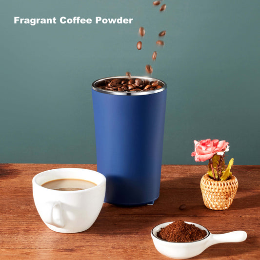 Moulin Électrique Multifonction - Lames en Acier Inoxydable - Pour Café, Épices et Graines
