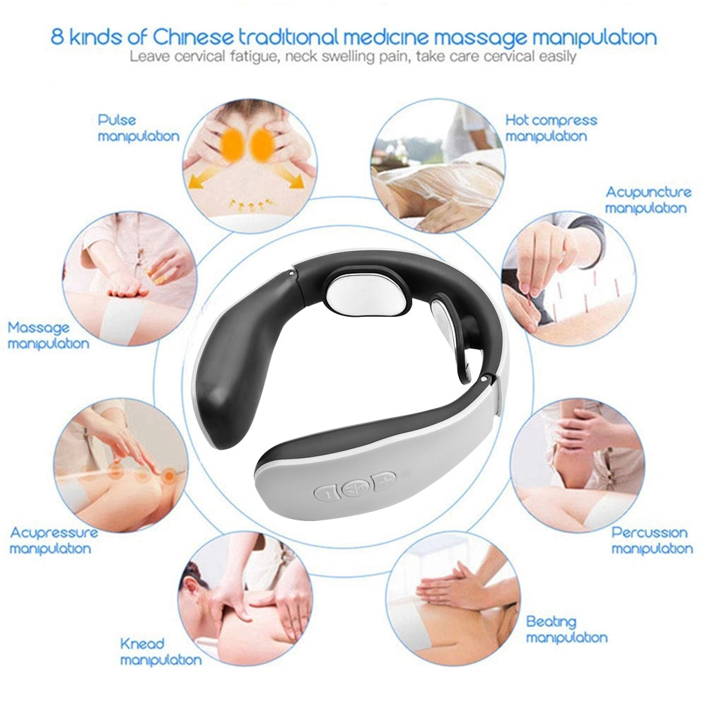 Masseur Cervical Intelligent KS-996-2C - Impulsions Électriques & Système Thermique