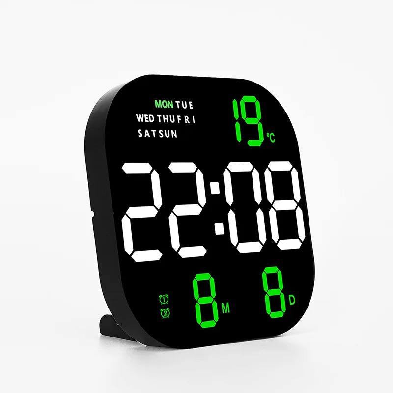 Horloges numérique colorées modernes calendrier grand réveil