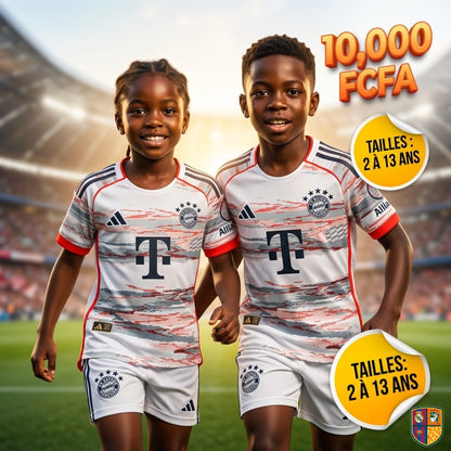 Ensemble Maillot et Short de Foot Bayern Munich Enfant - Collection Graphique (2 à 13 ans)